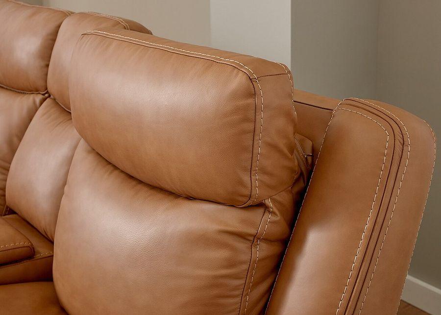 Davidson Brown Leather 2 Pc. Power Reclining Living Room W/ Power Headrests By Drew & Jonathan