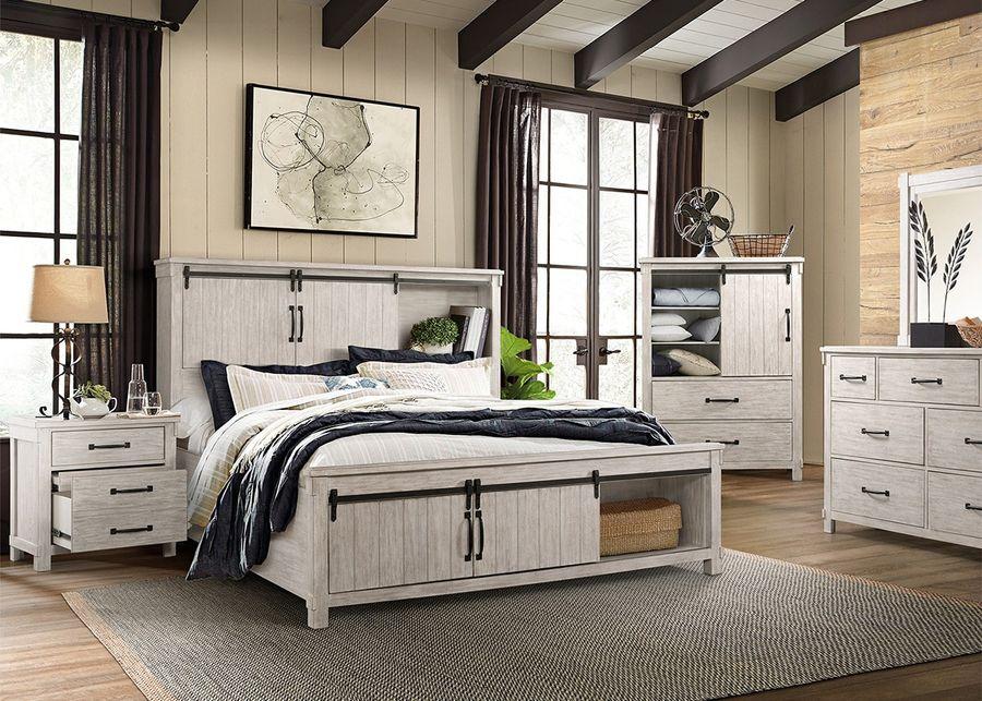 Mesa White 8 Pc. Queen Storage Bedroom