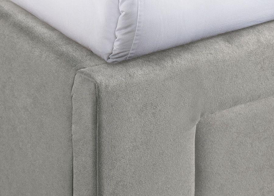 Kiara Gray King Upholstered Storage Bed