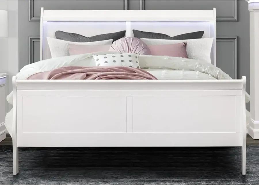 Francis White Queen Bed