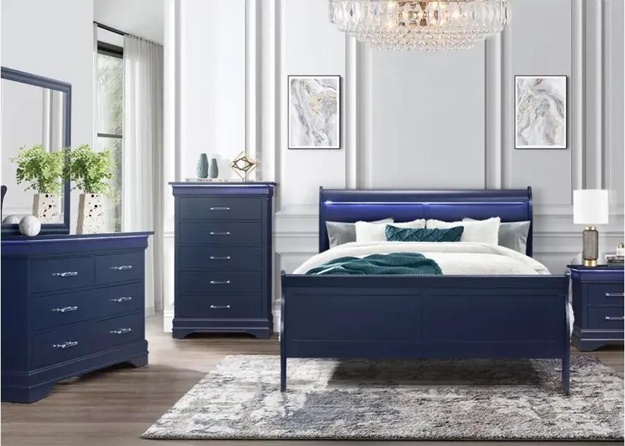 Francis Blue 8 Pc. Full Bedroom