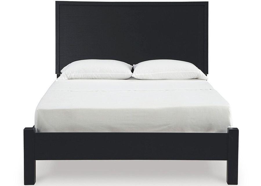 Dylan Black Panel Queen Bed