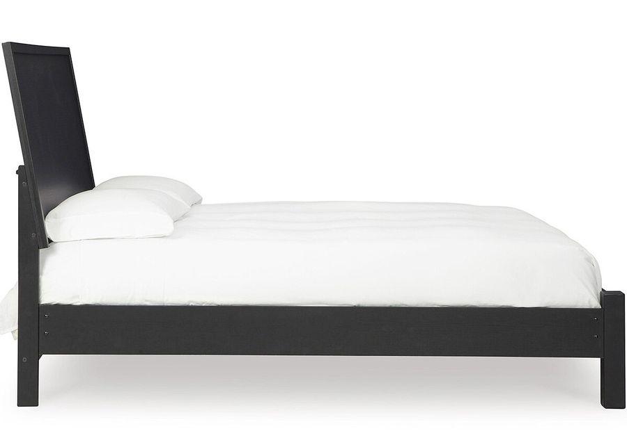 Dylan Black Panel King Bed