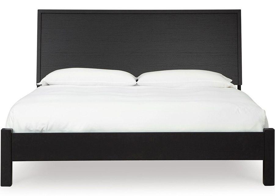 Dylan Black Panel King Bed