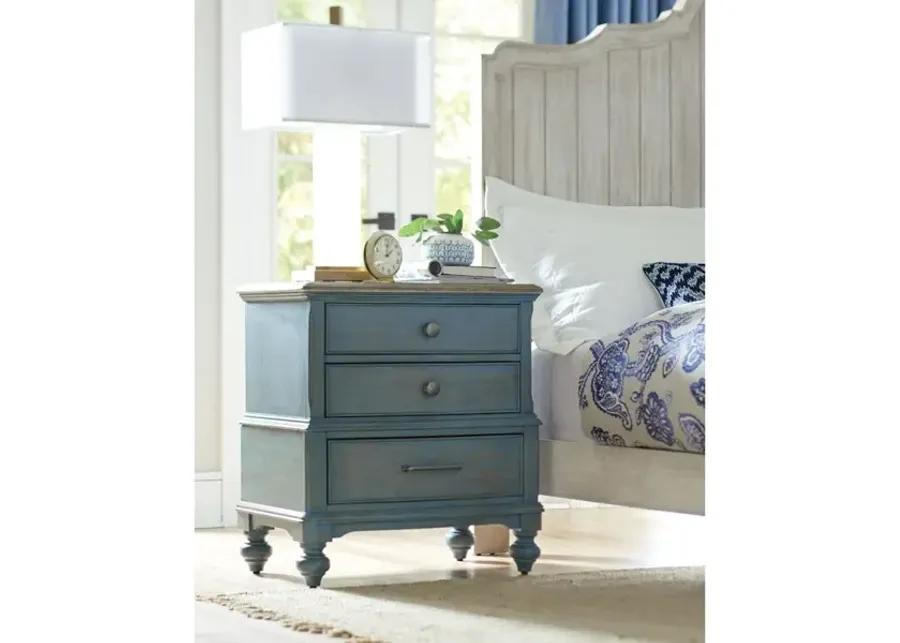 Moray Nightstand Blue