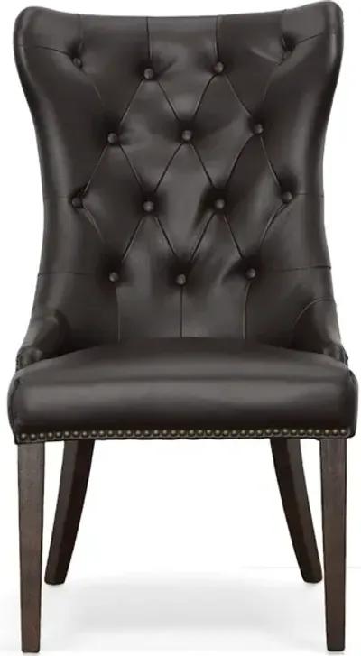 Gramercy Chair Brown Leather