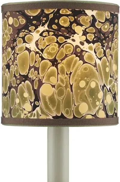 Marble Green Paper Drum Chandelier Shade