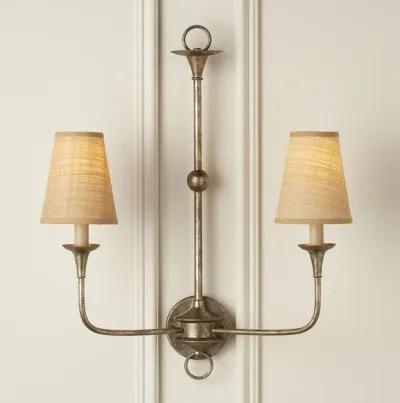 Natural Grasscloth Tapered Chandelier Shade