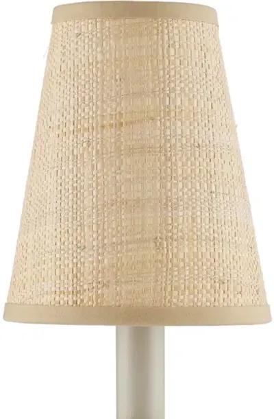 Natural Grasscloth Tapered Chandelier Shade