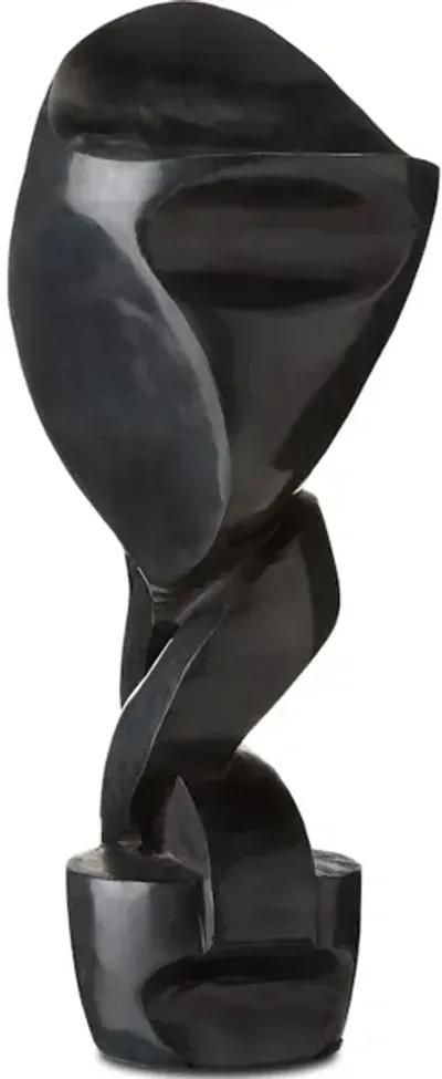 Roland Black Marble Abstract Sculpture