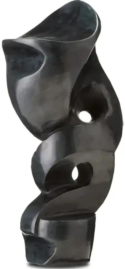 Roland Black Marble Abstract Sculpture