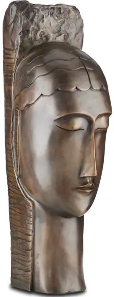 Art Deco Head Bronze