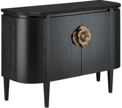 Briallen Black Demi-Lune Cabinet