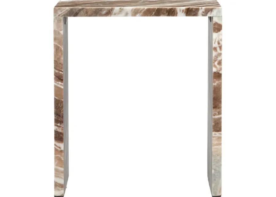 Ryan Brown Marble Side Table