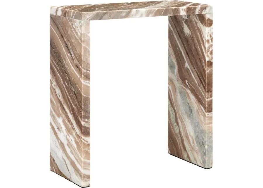 Ryan Brown Marble Side Table