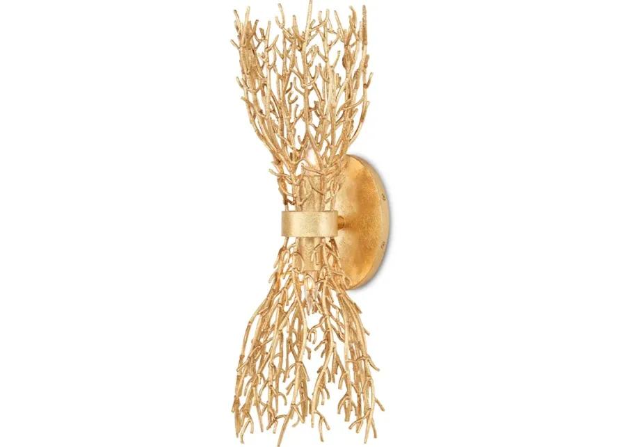 Sea Fan Gold Wall Sconce