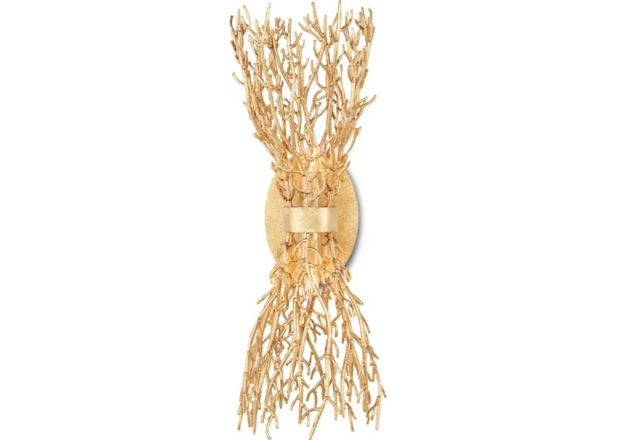 Sea Fan Gold Wall Sconce