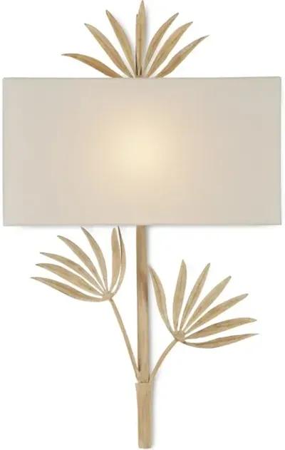 Calliope Coco Cream Wall Sconce, White Shade