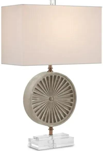 Applique Gray Table Lamp