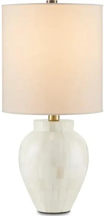 Osso White Round Table Lamp