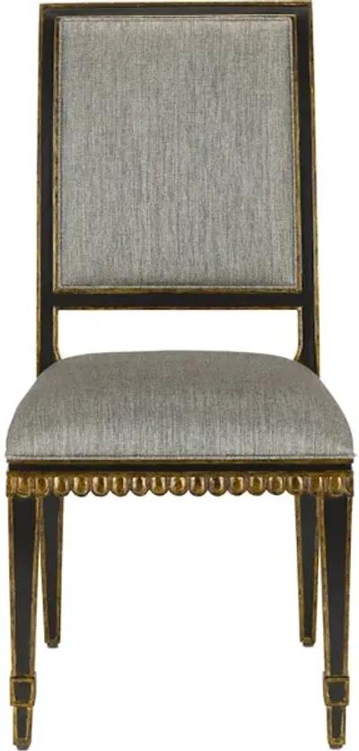 Ines Black Chair, Appeal Peppercorn