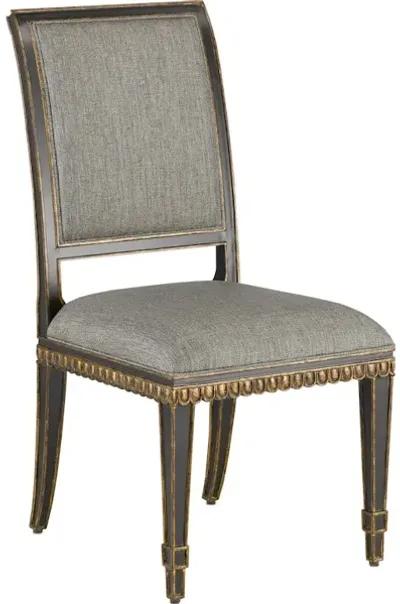 Ines Black Chair, Appeal Peppercorn