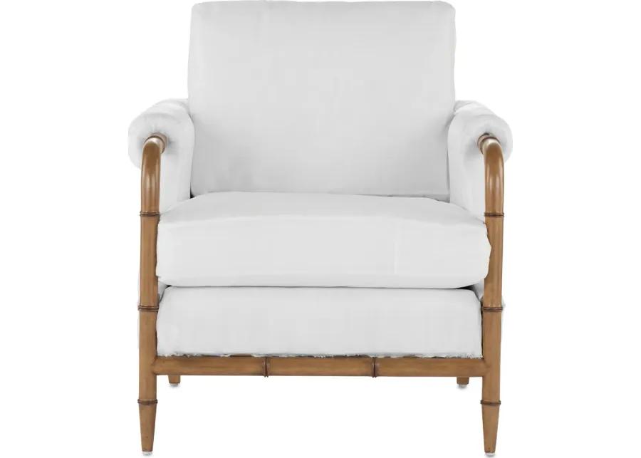 Merle Walnut Armchair, Muslin