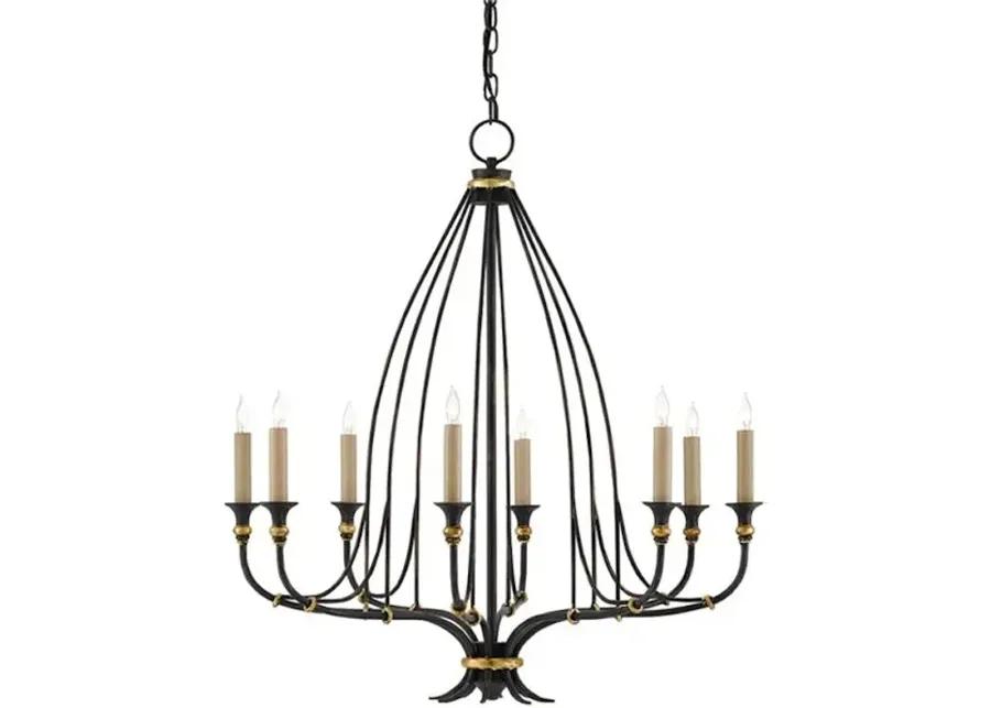 Folgate Small Black Chandelier