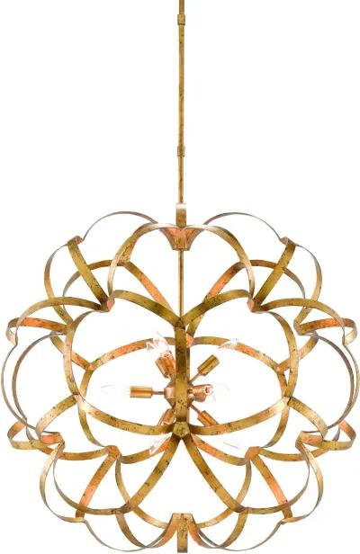 Sappho Gold Orb Chandelier