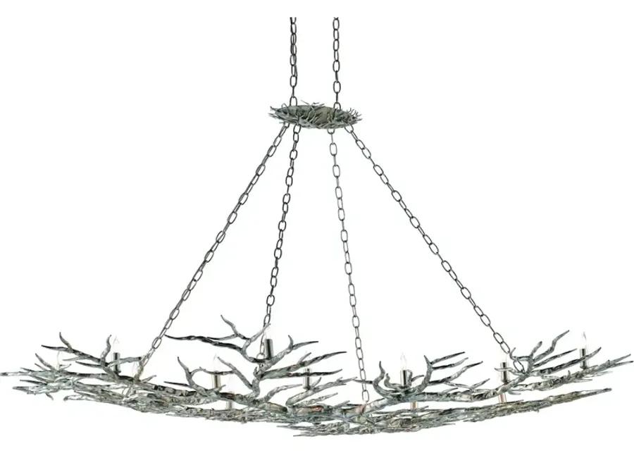 Rainforest Large Silver Chandelier