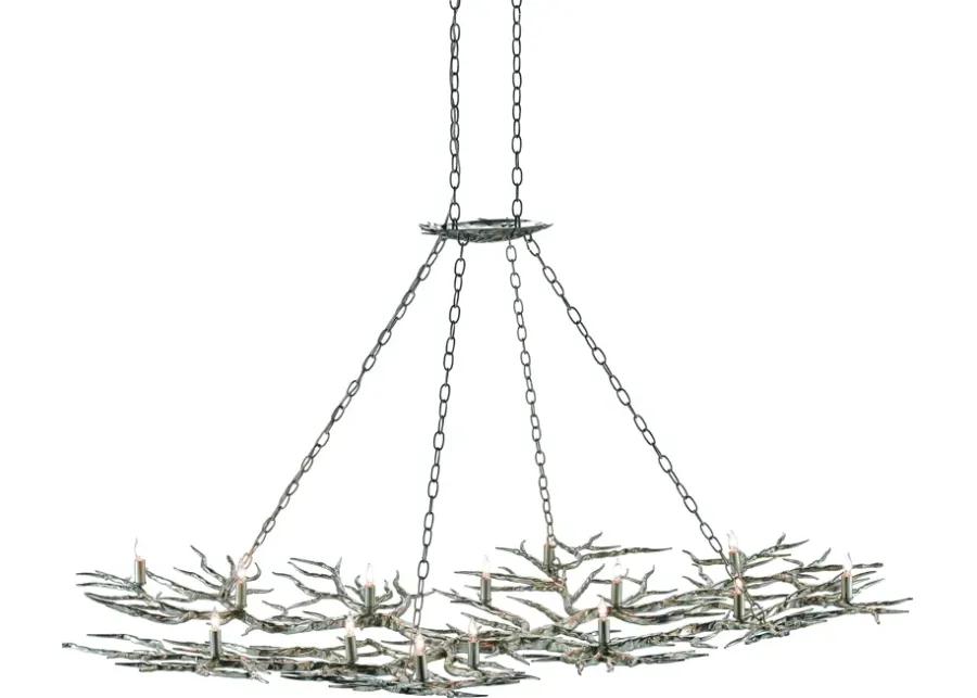 Rainforest Large Silver Chandelier