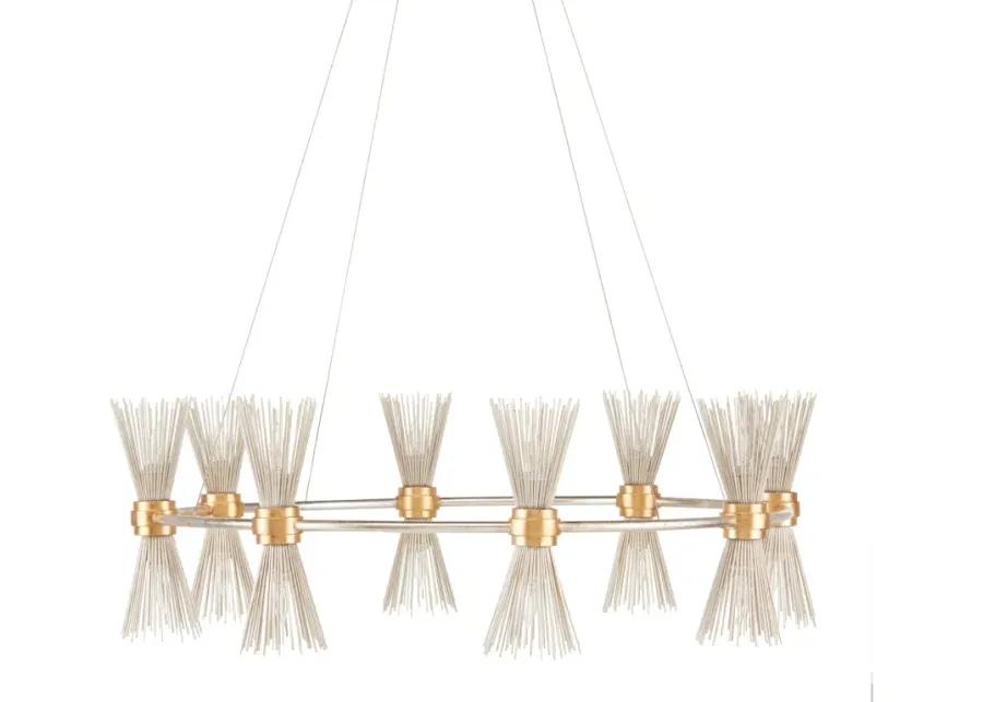 Novatude Gold and Silver Chandelier