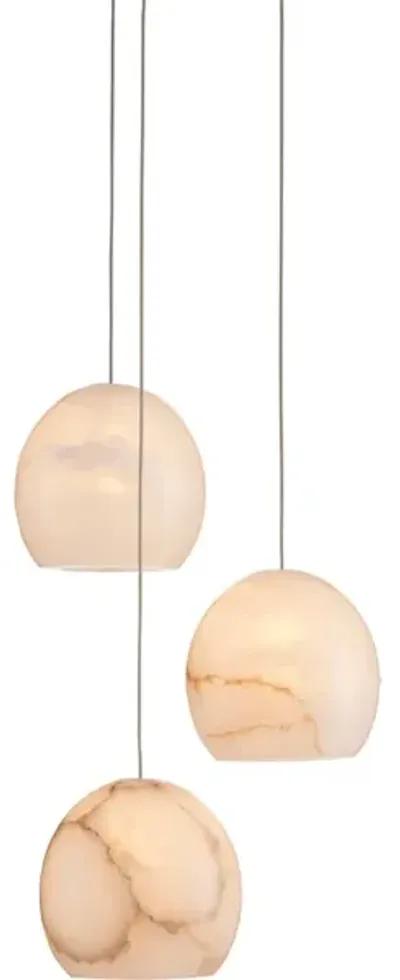 Lazio 3-Light Round Multi-Drop Pendant