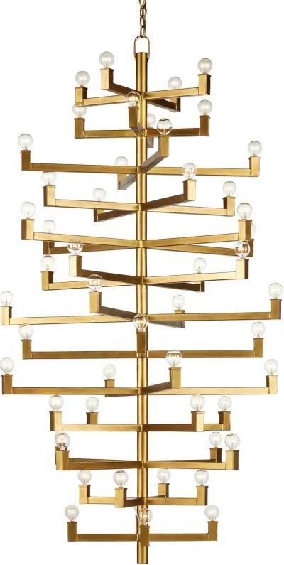 Andre Grande Brass Chandelier