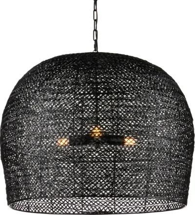 Piero Large Black Chandelier