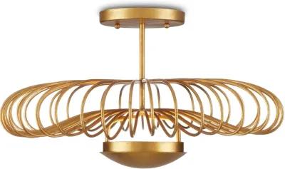 Sheereen Gold Semi-Flush Mount