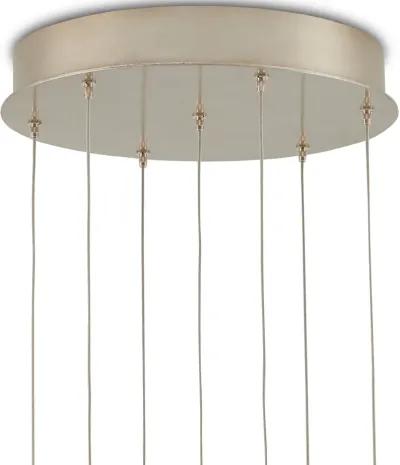 Beehive 7-Light Round Multi-Drop Pendant