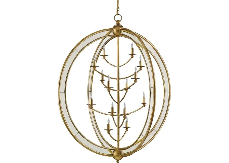 Aphrodite Gold Orb Chandelier