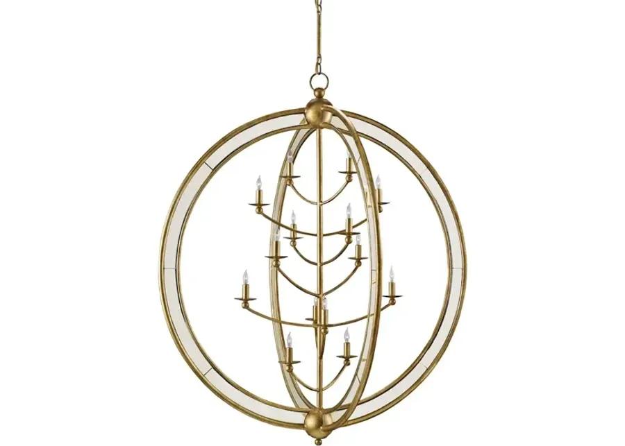 Aphrodite Gold Orb Chandelier