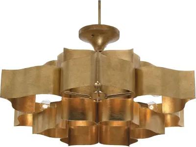 Grand Lotus Large Gold Chandelier