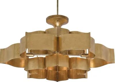 Grand Lotus Large Gold Chandelier