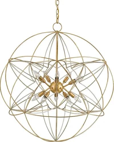 Zenda Gold Orb Chandelier