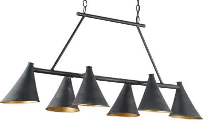 Culpepper Black Rectangular Chandelier