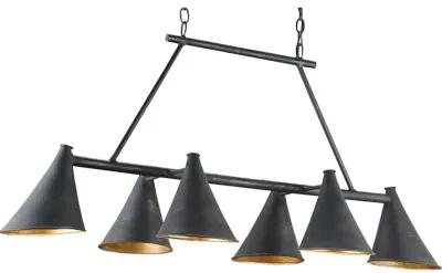 Culpepper Black Rectangular Chandelier