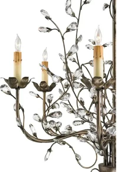 Crystal Bud Medium Gold Chandelier