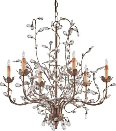 Crystal Bud Medium Gold Chandelier