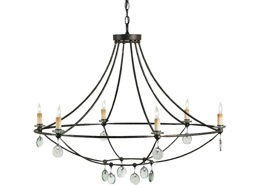 Novella Large Black Chandelier