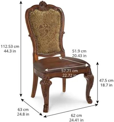 Old World-Upholstered Back Side Chair