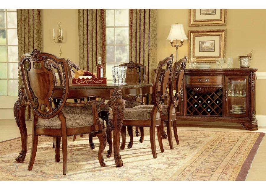 Old World-Leg Dining Table(2-18In Leaves)