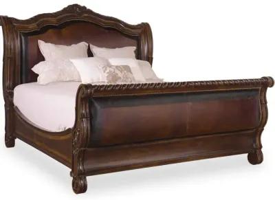 Valencia 5/0 Upholstered Sleigh Bed